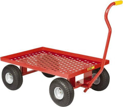Little Giant - 1,200 Lb Capacity Steel Perforated Steel Deck Wagon Truck - Steel Deck, 24" OAW - Americas Industrial Supply