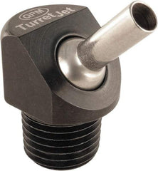 QPM Products - 5/16" Hose Inside Diam, Coolant Hose Nozzle - NPT, for Use with CNC Lathes - Americas Industrial Supply