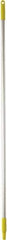 Vikan - 59 x 1" Aluminum Squeegee Handle - European Threaded Connection, Yellow - Americas Industrial Supply