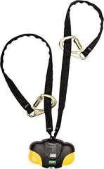 MSA - 7.5' Long, 310 Lb Capacity, Nylon Webbing Fall Limiter - Locking Snap Hook Connector, Carabiner Connector - Americas Industrial Supply