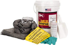 Brady SPC Sorbents - 4.5 Gal Capacity Universal Spill Kit - 6.5 Gal Bucket - Americas Industrial Supply