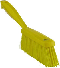 Vikan - 14" OAL, Polyester Staple Set Bench Brush - 2" Bristle Length, 6-3/8" Long Head, Yellow - Americas Industrial Supply