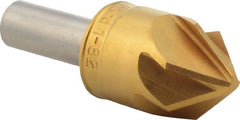 M.A. Ford - 1" Head Diam, 1/2" Shank Diam, 6 Flute 82° High Speed Steel Countersink - Americas Industrial Supply