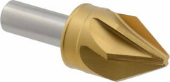 M.A. Ford - 1" Head Diam, 1/2" Shank Diam, 6 Flute 60° High Speed Steel Countersink - Americas Industrial Supply