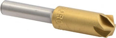M.A. Ford - 3/8" Head Diam, 1/4" Shank Diam, 6 Flute 120° High Speed Steel Countersink - Americas Industrial Supply