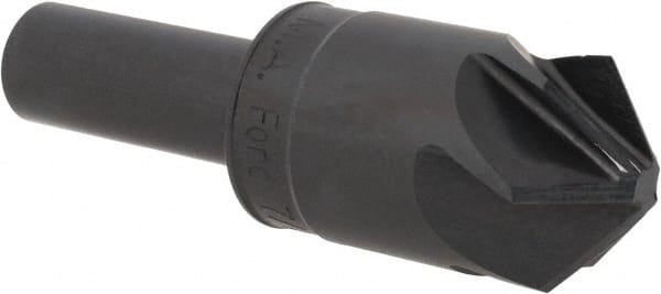 M.A. Ford - 7/8" Head Diam, 1/2" Shank Diam, 6 Flute 100° High Speed Steel Countersink - Americas Industrial Supply