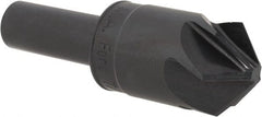 M.A. Ford - 7/8" Head Diam, 1/2" Shank Diam, 6 Flute 100° High Speed Steel Countersink - Americas Industrial Supply
