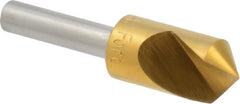 M.A. Ford - 1/2" Head Diam, 1/4" Shank Diam, 1 Flute 100° High Speed Steel Countersink - Americas Industrial Supply