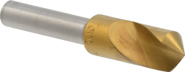 M.A. Ford - 3/8" Head Diam, 1/4" Shank Diam, 1 Flute 100° High Speed Steel Countersink - Americas Industrial Supply