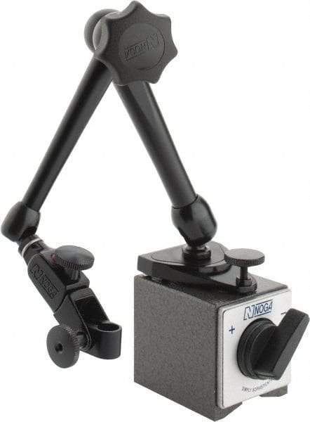 Noga - 60mm Long x 1-31/32" Wide Magnetic Indicator Base with On/Off Switch - 80 Kg Magnetic Pull - Americas Industrial Supply