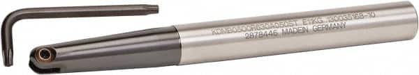 Kennametal - 1/2" Cut Diam, 5/8" Shank Diam, 6.3" OAL, Indexable Ball Nose End Mill - Americas Industrial Supply
