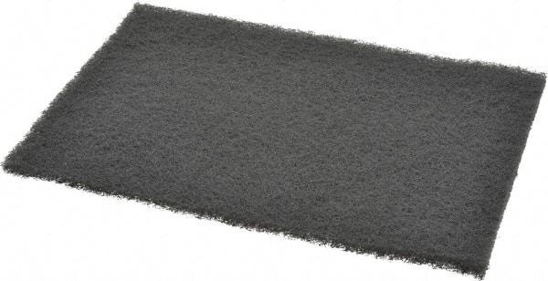 3M - Ultra Fine Grade, Silicon Carbide Hand Pad - Gray, 6" Wide x 9" Long, Nonwoven - Americas Industrial Supply