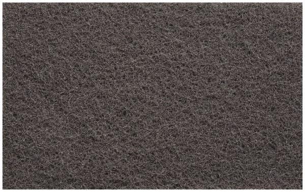 3M - Medium Grade, Silicon Carbide Hand Pad - Gray, 6" Wide x 9" Long, Nonwoven - Americas Industrial Supply