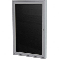 Ghent - Cork Bulletin Boards Style: Enclosed Letterboard Color: Black - Americas Industrial Supply