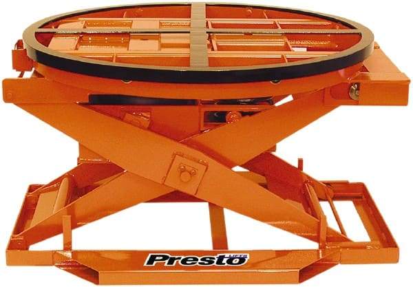 Presto Lifts - 4,000 Lb Capacity Pallet Positioner - 43-5/8" Diam - Americas Industrial Supply