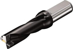 Sandvik Coromant - 2.1847" Max Drill Depth, 3xD, 0.687" Diam, Indexable Insert Drill - 2 Inserts, 1" Shank Diam, Straight Shank - Americas Industrial Supply