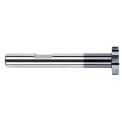 1.0000″ (1″) Cutter Diameter × 0.0300″ Radius × 0.1250″ (1/8″) Width Carbide Corner Radius Large Diameter Standard Keyseat Cutter, 12 Flutes, AlTiN Coated - Exact Industrial Supply