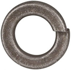Value Collection - 1/2", 0.502" ID, 1/8" Thick Split Lock Washer - Grade 2 Spring Steel, Zinc Yellow Dichromate Finish, 0.502" Min ID, 0.512" Max ID, 0.869" Max OD - Americas Industrial Supply