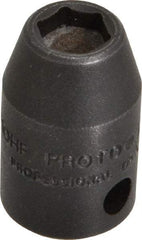 Proto - 3/8" Drive 5/16" Standard Magnetic Impact Socket - 6 Points, 1-3/32" OAL - Americas Industrial Supply