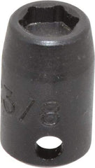 Proto - 3/8" Drive 3/8" Standard Magnetic Impact Socket - 6 Points, 1-3/32" OAL - Americas Industrial Supply