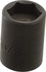 Proto - 3/8" Drive 5/8" Standard Magnetic Impact Socket - 6 Points, 1-7/32" OAL - Americas Industrial Supply