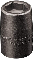 Proto - 1/4" Drive, Power Socket - 6 Points, 7/8" OAL - Americas Industrial Supply