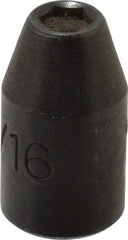 Proto - 1/4" Drive, 3/16" Socket, Power Socket - 6 Points, 7/8" OAL - Americas Industrial Supply