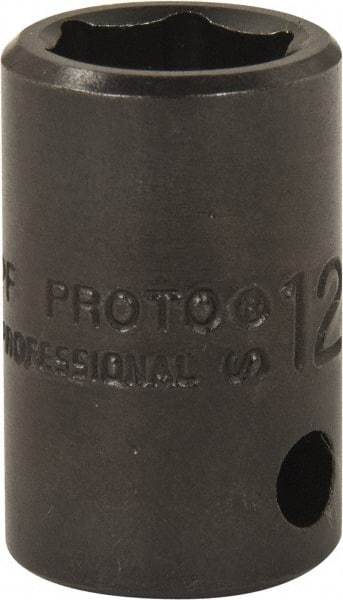 Proto - 3/8" Drive, Power Socket - 6 Points, 1-5/32" OAL - Americas Industrial Supply
