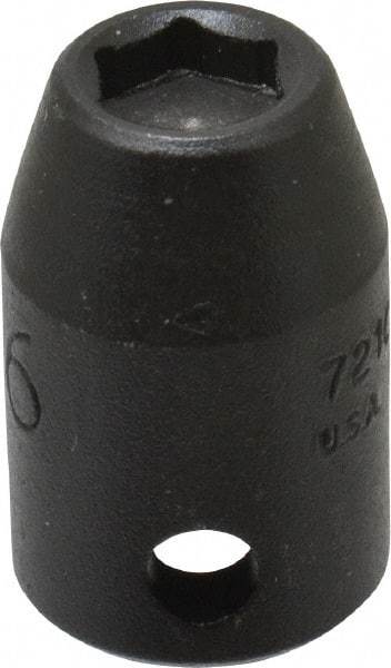 Proto - 3/8" Drive, 5/16" Socket, Power Socket - 6 Points, 1-3/32" OAL - Americas Industrial Supply