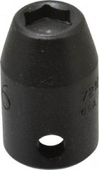 Proto - 3/8" Drive, 5/16" Socket, Power Socket - 6 Points, 1-3/32" OAL - Americas Industrial Supply