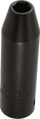 Proto - 1/2" Drive 3/8" Deep Thin Wall Impact Socket - 6 Points, 3-1/4" OAL - Americas Industrial Supply