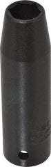 Proto - 1/2" Drive 1/2" Deep Thin Wall Impact Socket - 6 Points, 3-1/4" OAL - Americas Industrial Supply