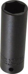 Proto - 1/2" Drive 13/16" Deep Thin Wall Impact Socket - 6 Points, 3-1/4" OAL - Americas Industrial Supply