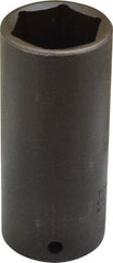 Proto - 1/2" Drive 1-1/8" Deep Thin Wall Impact Socket - 6 Points, 3-1/2" OAL - Americas Industrial Supply