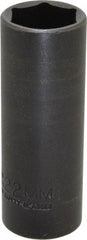 Proto - 1/2" Drive 22mm Deep Thin Wall Impact Socket - 6 Points, 3-1/2" OAL - Americas Industrial Supply