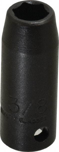 Proto - 3/8" Drive 3/8" Deep Thin Wall Impact Socket - 6 Points, 1-3/4" OAL - Americas Industrial Supply