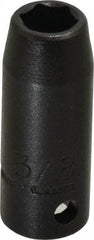 Proto - 3/8" Drive 3/8" Deep Thin Wall Impact Socket - 6 Points, 1-3/4" OAL - Americas Industrial Supply