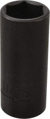 Proto - 3/8" Drive 11/16" Deep Thin Wall Impact Socket - 6 Points, 2-7/32" OAL - Americas Industrial Supply