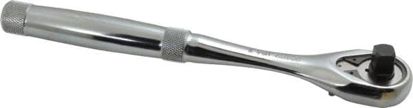 Proto - 3/8" Drive Pear Head Ratchet - Chrome Finish, 8-1/2" OAL, 45 Gear Teeth, Standard Knurled Handle, Standard Head - Americas Industrial Supply