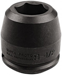 Proto - 1-1/2" Drive 1-13/16" Standard Impact Socket - 6 Points, 5-3/4" OAL - Americas Industrial Supply