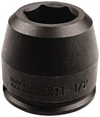Proto - 1-1/2" Drive 1-15/16" Standard Impact Socket - 6 Points, 5-3/4" OAL - Americas Industrial Supply