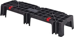 Quantum Storage - 625 Lb Capacity, Black Dunnage Rack - 40" Wide x 6" High x 12" Deep, HDPE - Americas Industrial Supply