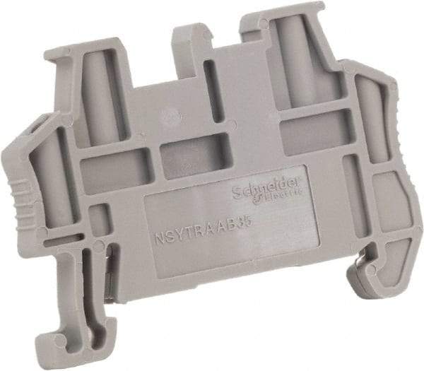 Schneider Electric - 48.5mm Long, Terminal Block End Stop - Use with NYST Terminal Blocks - Americas Industrial Supply