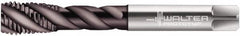 Walter-Prototyp - M12x1.75 Metric 4 Flute 6HX Modified Bottoming Spiral Flute Tap - Powdered Metal, Hardlube Finish, 110mm OAL, Right Hand Flute, Right Hand Thread, Series EP2056302 - Americas Industrial Supply