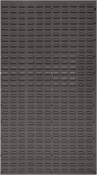 Quantum Storage - 36" Wide x 61" High, Gray Louvered Bin Panel - Use with Stack and Hang Bins - Americas Industrial Supply