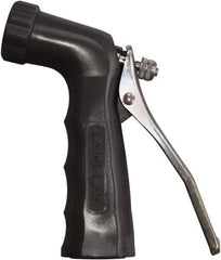 SANI-LAV - 3/4" Pipe, Insulated, Grade 3 Zinc Adjustable Spray Pattern Nozzle - Black, 3/4 GHT Connection, 6.5 Gal per min at 100 psi, 3/4 GHT, 3/4" Orifice Diam, For Use With Water - Americas Industrial Supply
