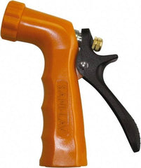 SANI-LAV - 3/4" Pipe, Insulated, Grade 3 Zinc Adjustable Spray Pattern Nozzle - Safety Orange, 3/4 GHT Connection, 6.5 Gal per min at 100 psi, 3/4 GHT, 3/4" Orifice Diam, For Use With Water - Americas Industrial Supply