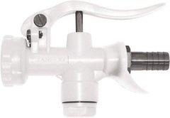 SANI-LAV - 3/4" Pipe, Insulated, Grade 5 Plastic Adjustable Spray Pattern Nozzle - White, 3/4" Hose Barb Connection, 12 Gal per min at 100 psi, 3/4 GHT, 3/4" Orifice Diam, For Use With Water - Americas Industrial Supply