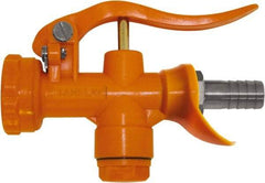 SANI-LAV - 3/4" Pipe, Insulated, Grade 5 Plastic Adjustable Spray Pattern Nozzle - Safety Orange, 3/4" Hose Barb Connection, 12 Gal per min at 100 psi, 3/4 GHT, 3/4" Orifice Diam, For Use With Water - Americas Industrial Supply