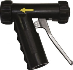 SANI-LAV - 3/4" Pipe, Insulated, Grade 304 Stainless Steel Adjustable Spray Pattern Nozzle - Black, 3/4 GHT Connection, 7 Gal per min at 100 psi, 3/4 GHT, 3/4" Orifice Diam, For Use With Water - Americas Industrial Supply